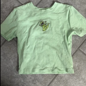 T-shirt - Söt t- shirt med en dinosaurie på, använd 1 gång. Köparen står för frakt!