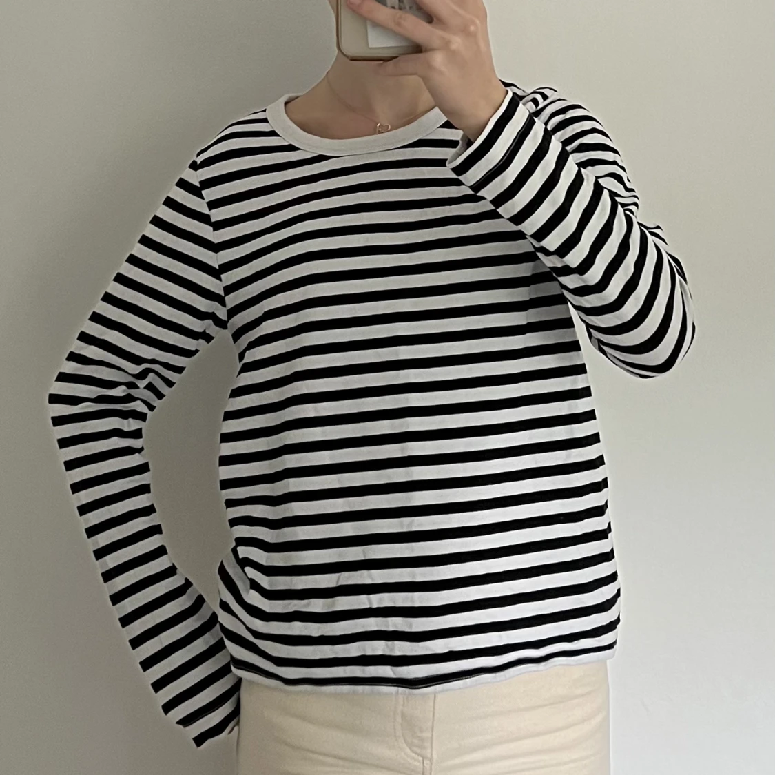 svart vit randig tröja - 90