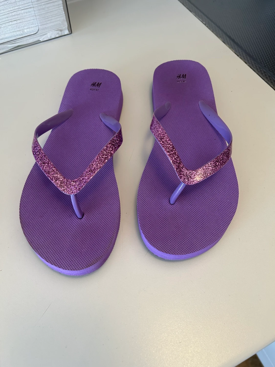 Lila glitter flipflops 40/41 - 90