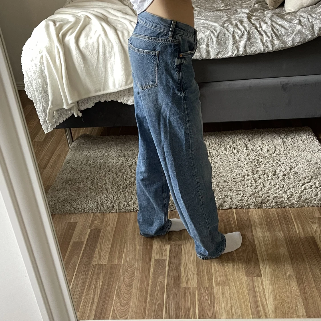 Lågmidjade raka jeans - 91