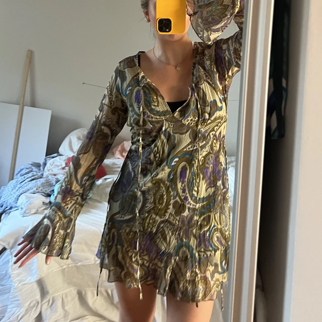 Mönstra mesh klännigm - 90