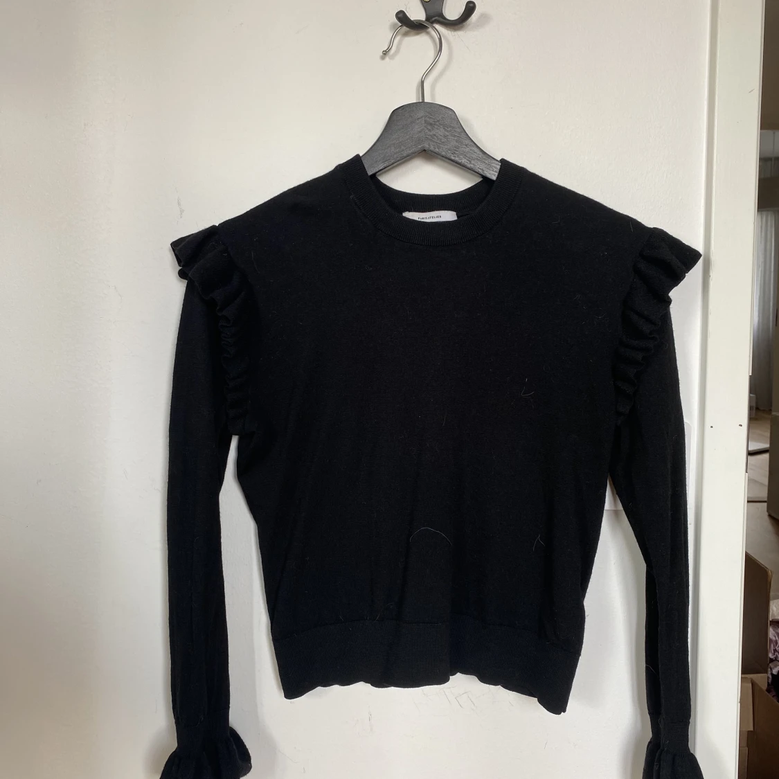 Långärmad ull tröja