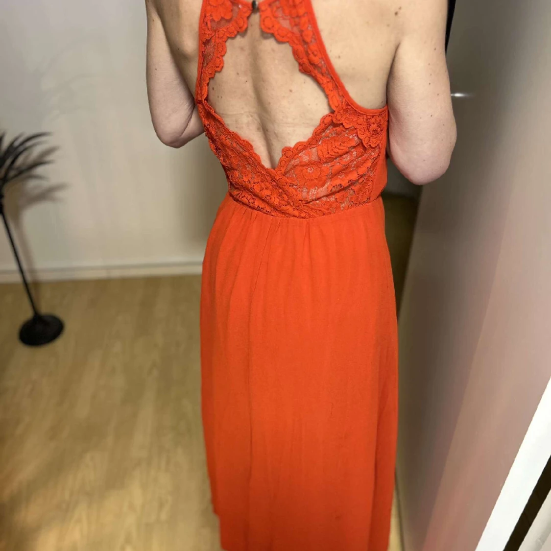 Röd långklänning  - 90