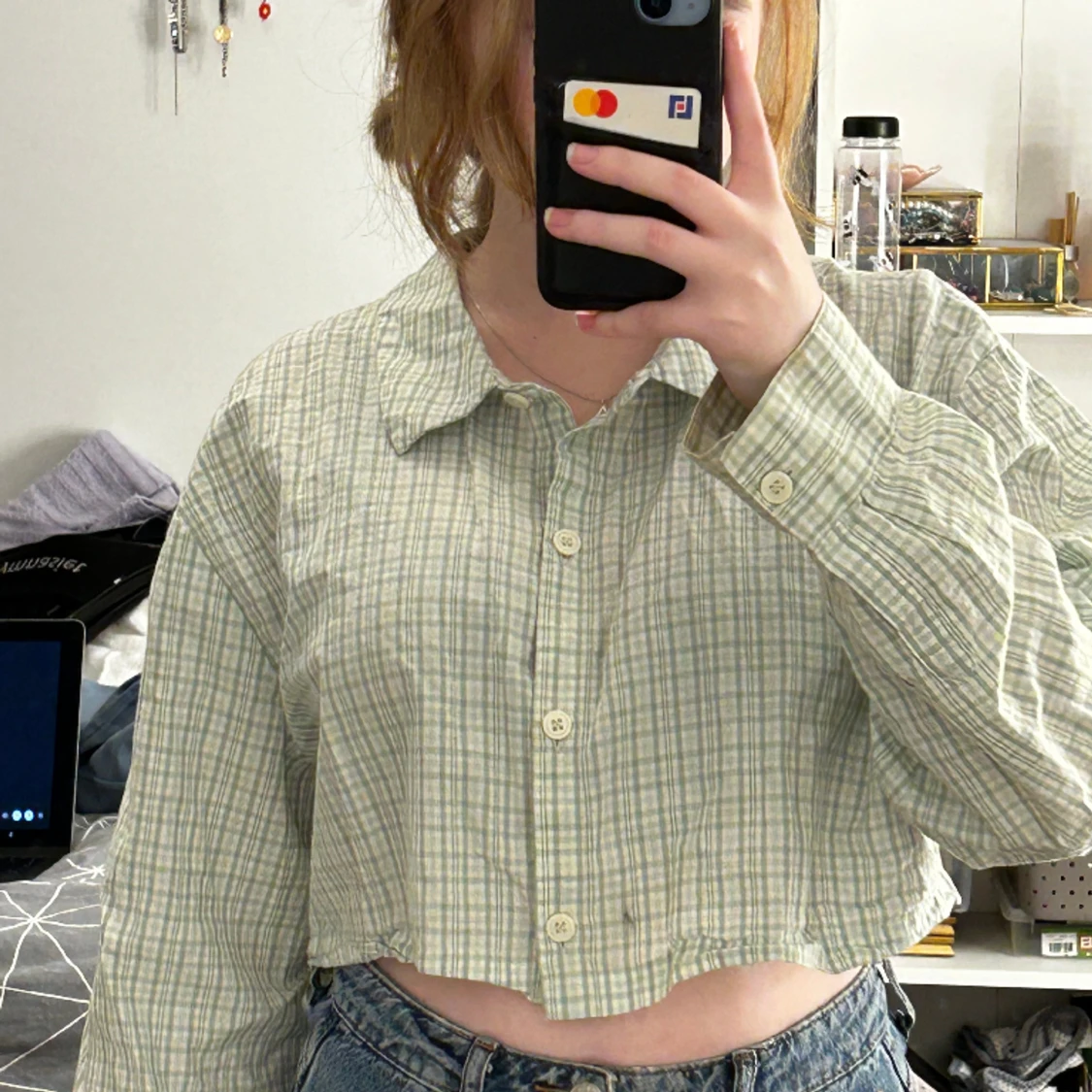 Croppad skjorta från hm