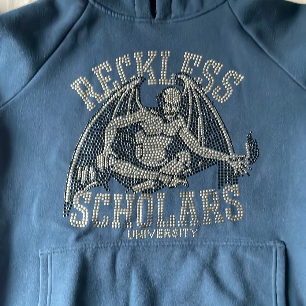Säljer min reckless scholars blue hoodie eftersom den är för liten. Fel fritt skick, knapt använd. Skriv för fler bilder. Pris kan diskuteras . Hoodies.