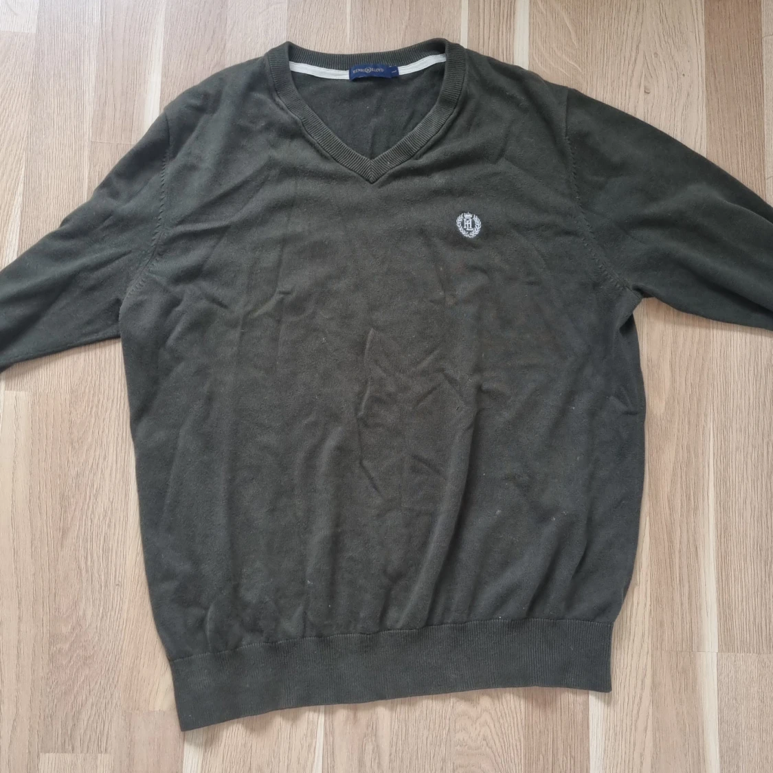 snygg grön stickad tröja - 90