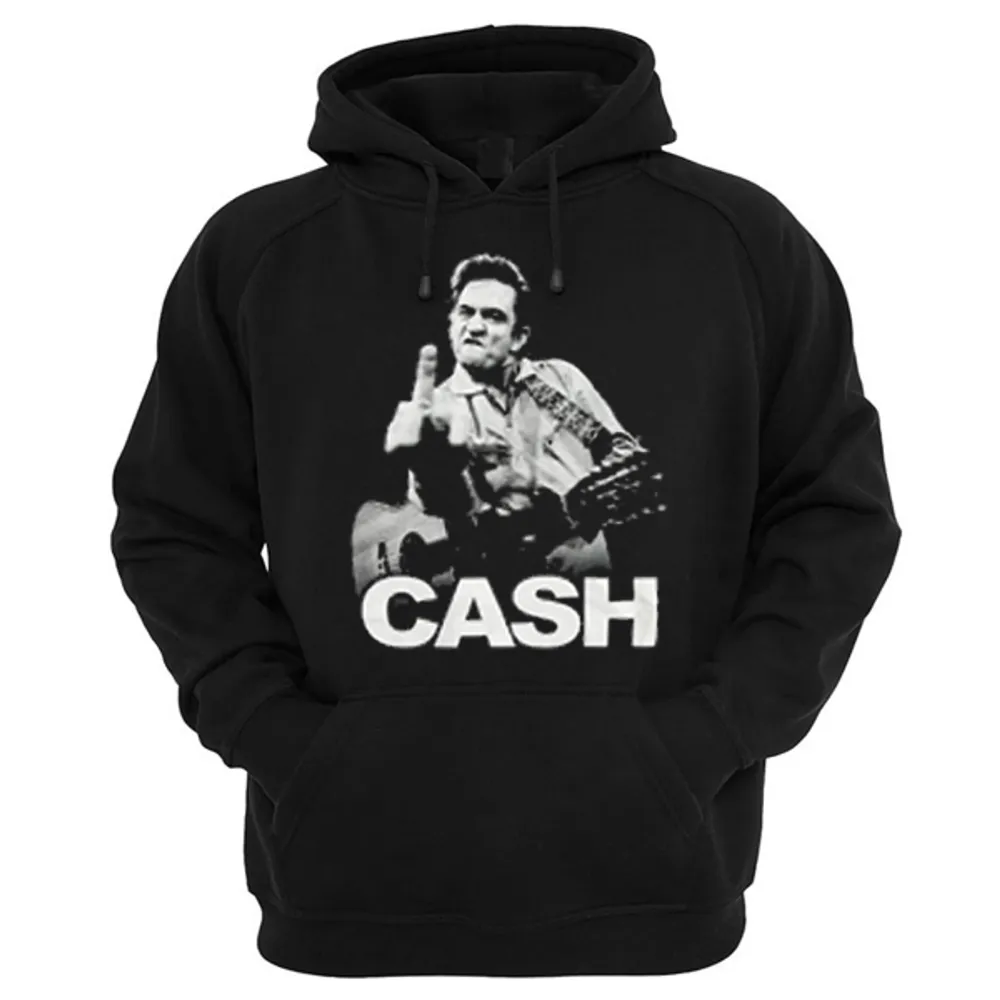 Säljer denna helt nya johnny cash hoodien,den är oanvänd och i storlek s,den är i jättes mjukt och skönt material!🌸 den har trycket som är på första bilden på ryggen och det andra på framsidan. Hoodies.
