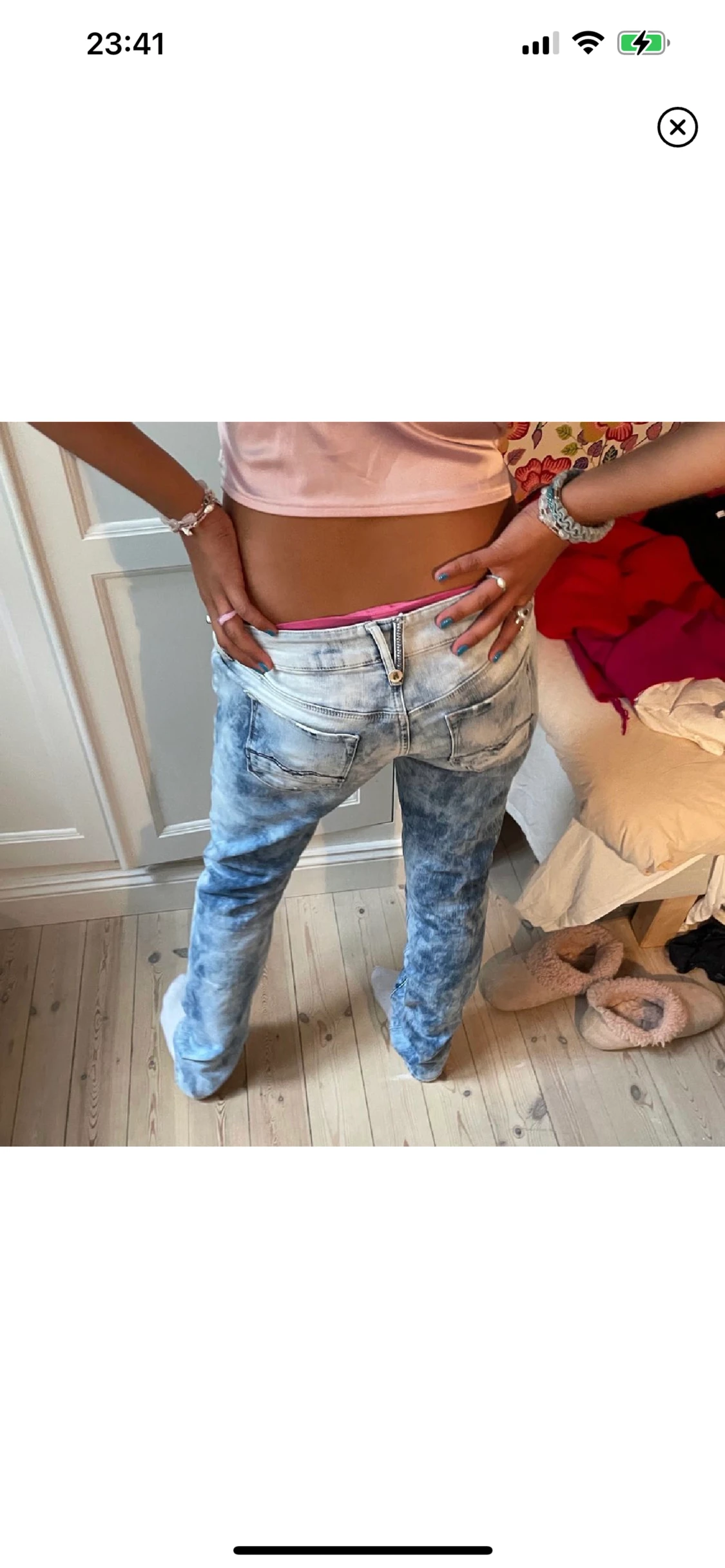 Spräckliga jeans  - 90