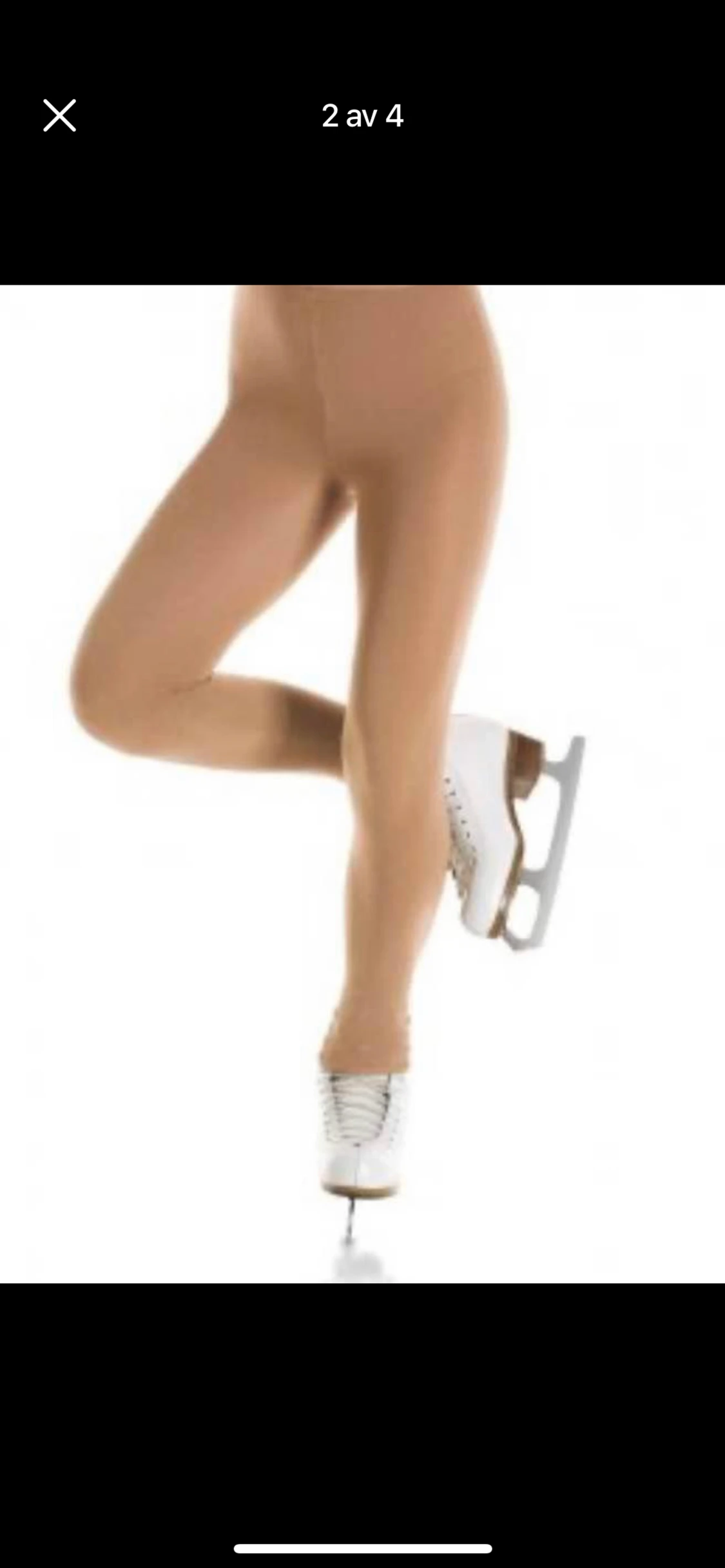 Konståkningsstrumpyxor/tights utan fot - 90