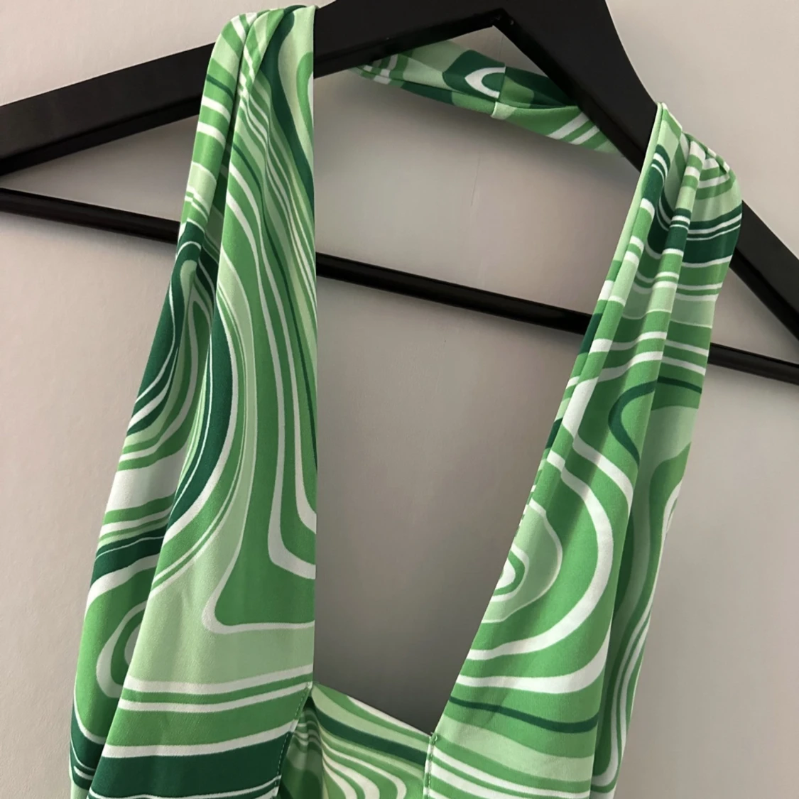 Grön halterneck topp - 91