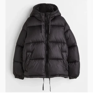 svart dunjacka  - säljer min gamla vinterjacka som inte kommer till någon användning längre 💗 den är nästan slutsåld på h&m hemsida, köpt för 500kr ( skriv privat för mer bilder )