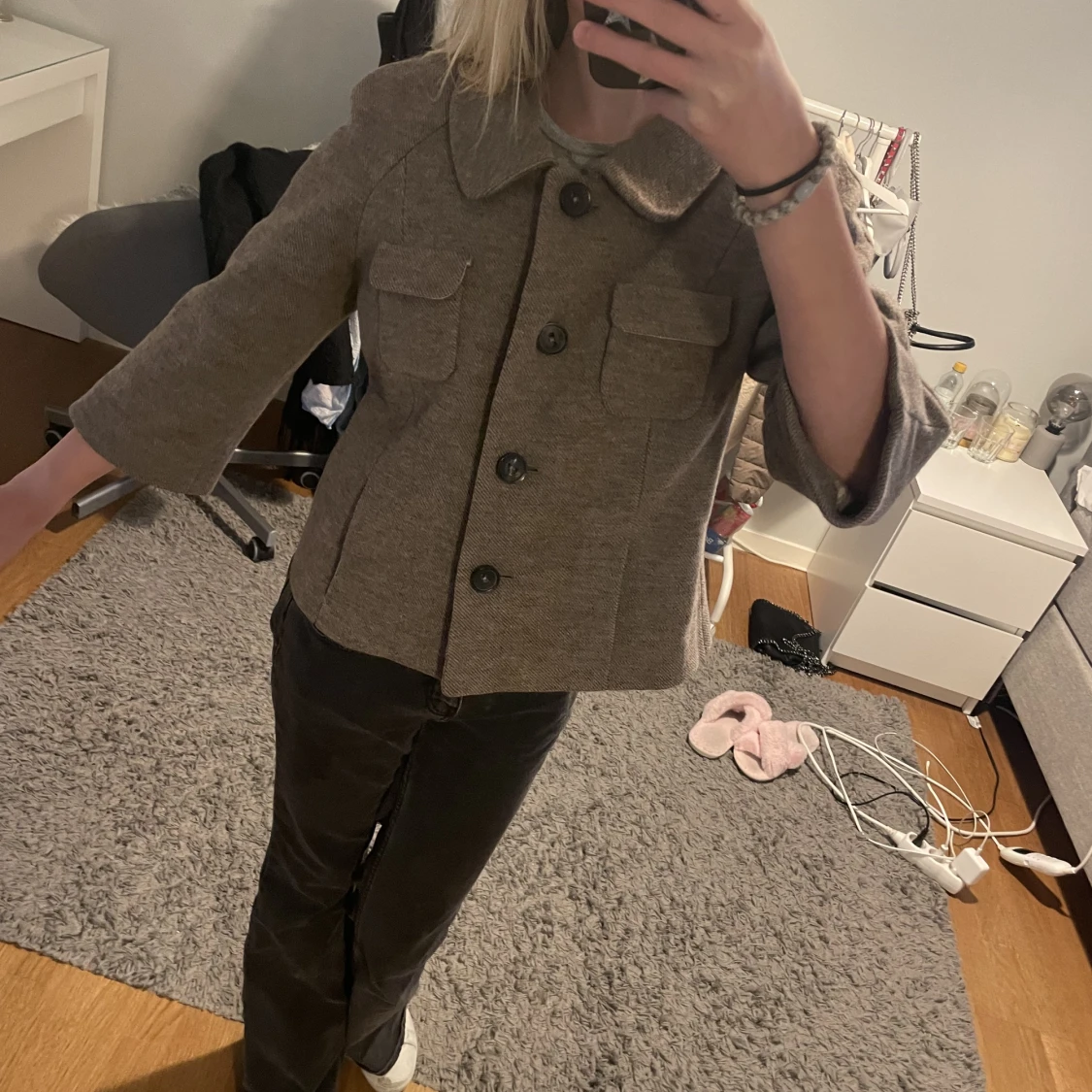 Trekvartsärmad kappa - 91