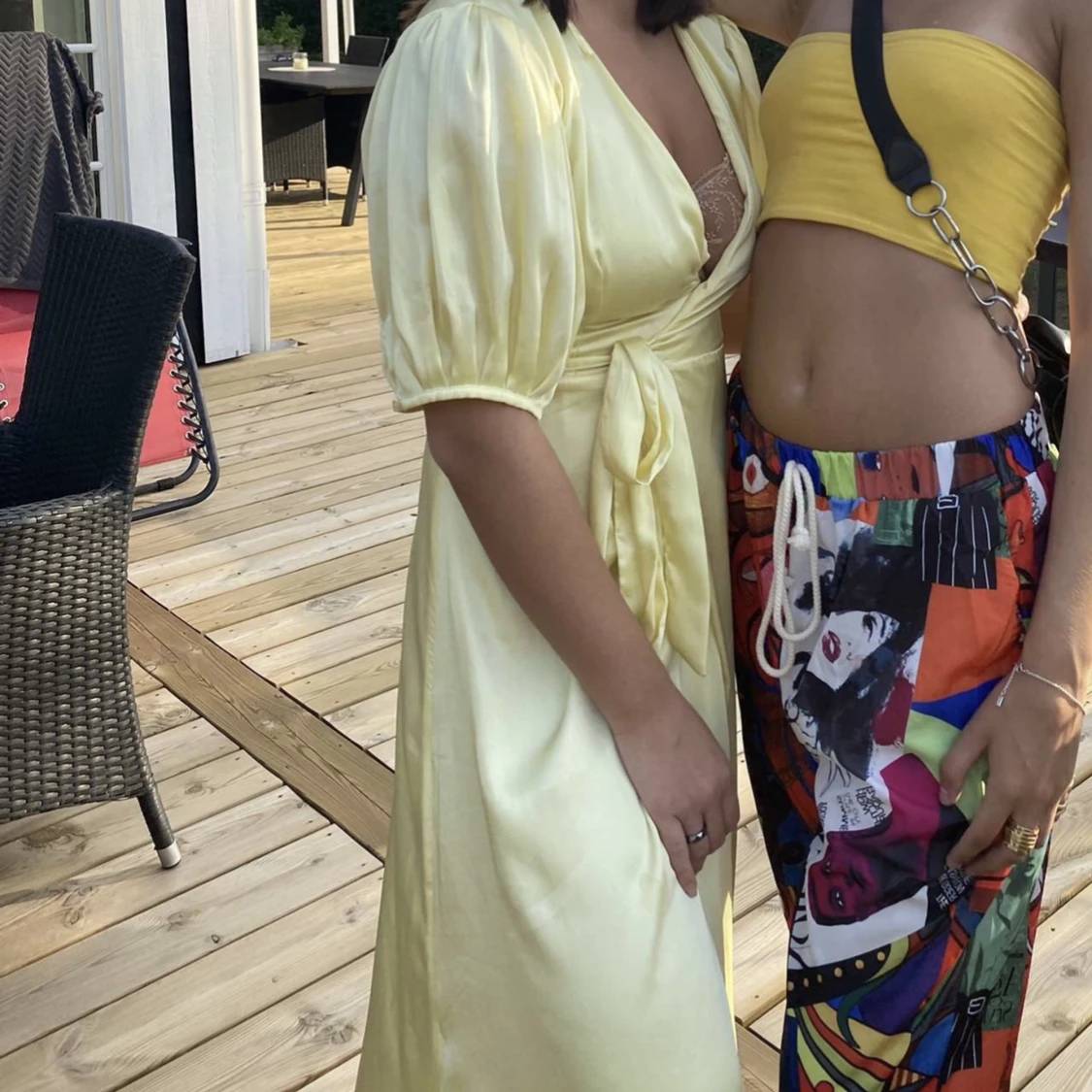 Ljusgul sommarklänning - 90