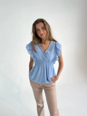 SÖKER - söker Design By Si Pammi Blus i ljusblå 🫶🙏💓