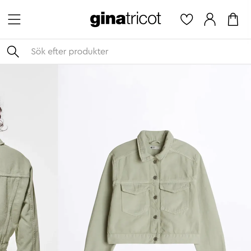 Säljer min gröna jeans jacka från Gina i storlek S. Jackor.