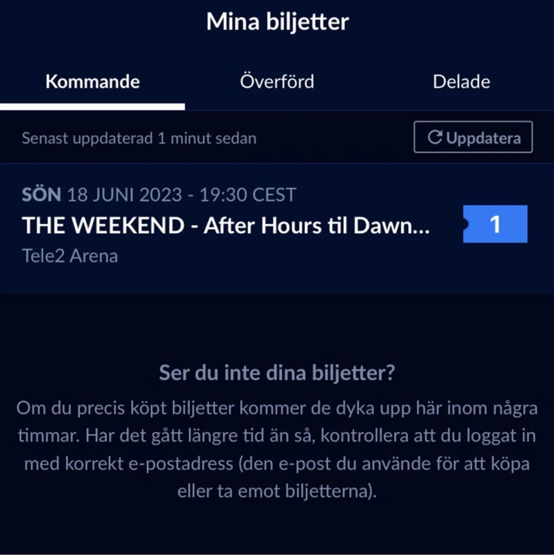 The Weekend biljett - 90
