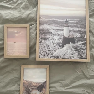 Tavlor - 3 tavlor med posters. Träram