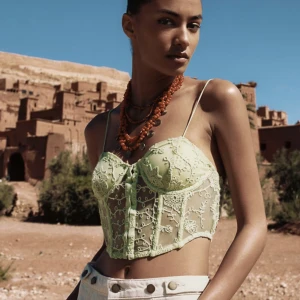 Korsettopp-Zara - Säljer denna korsettopp från Zara i Storlek S. Köpte den förra året och har aldrig använt den. Skriv om ni vill ha egna bilder 💚