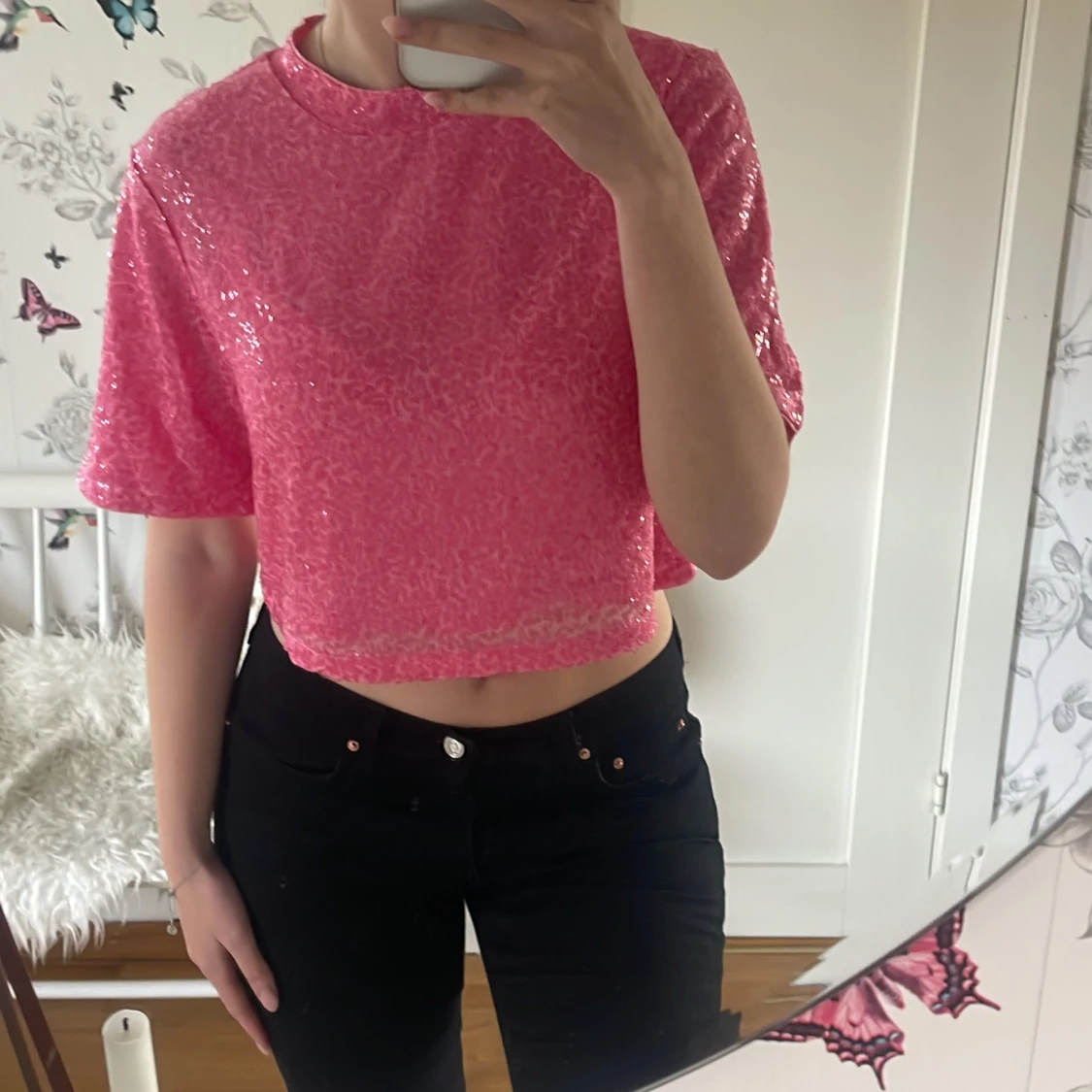 glittertopp från h&m💓