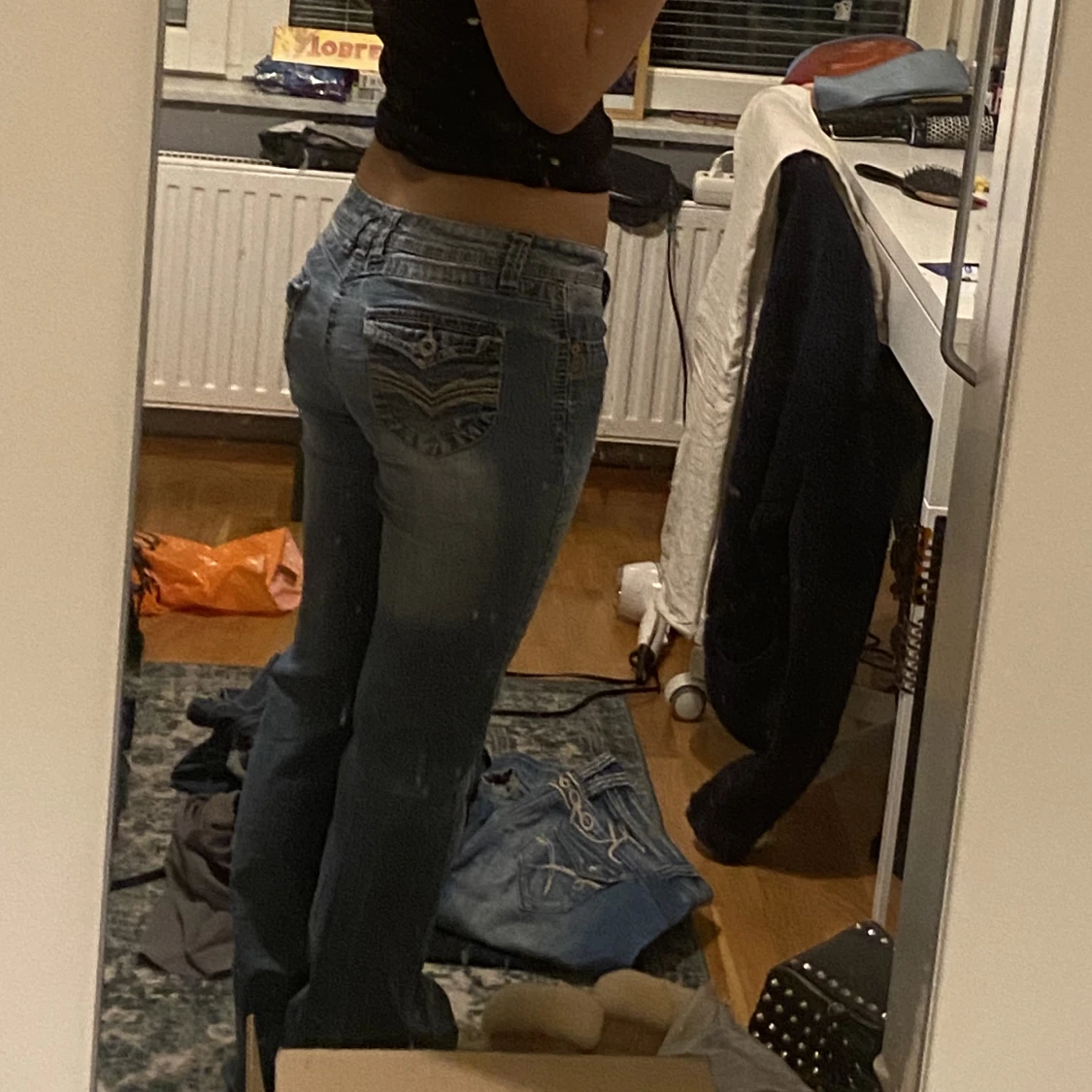 Lågmidjade jeans