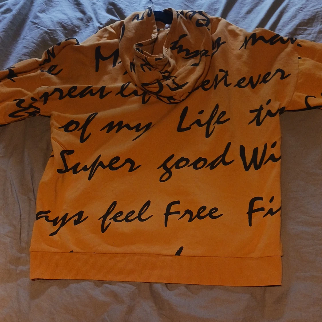 Gul/orange hoodie - 90