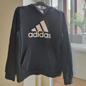 ADIDAS lite tunnare hoodie - En svart hoodie med märket adidas!