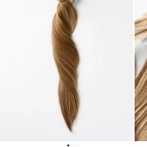 Rapunzel of Sweden pony tail. Gjord av äkta hår. B5.0/8.3 Brownish Blonde Balayage 40 cm. Nypris 1000 kr