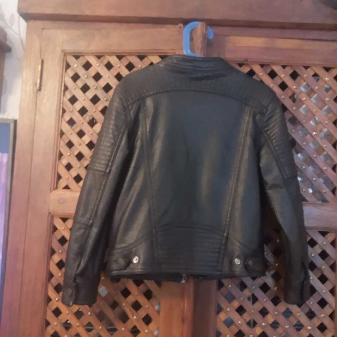 Svart Skinn jacka - 91