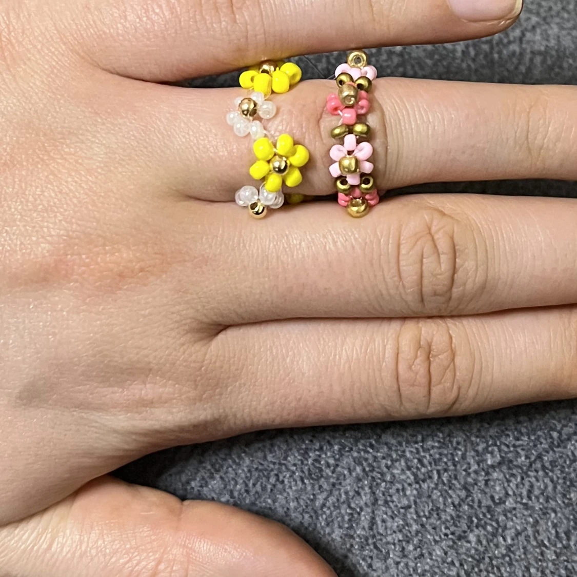 Ringar pärlor blommor blomarmband - 90