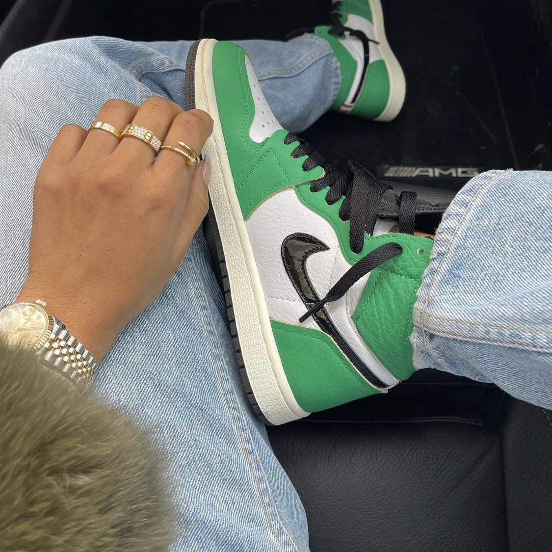 Jordans 1 Lucky green