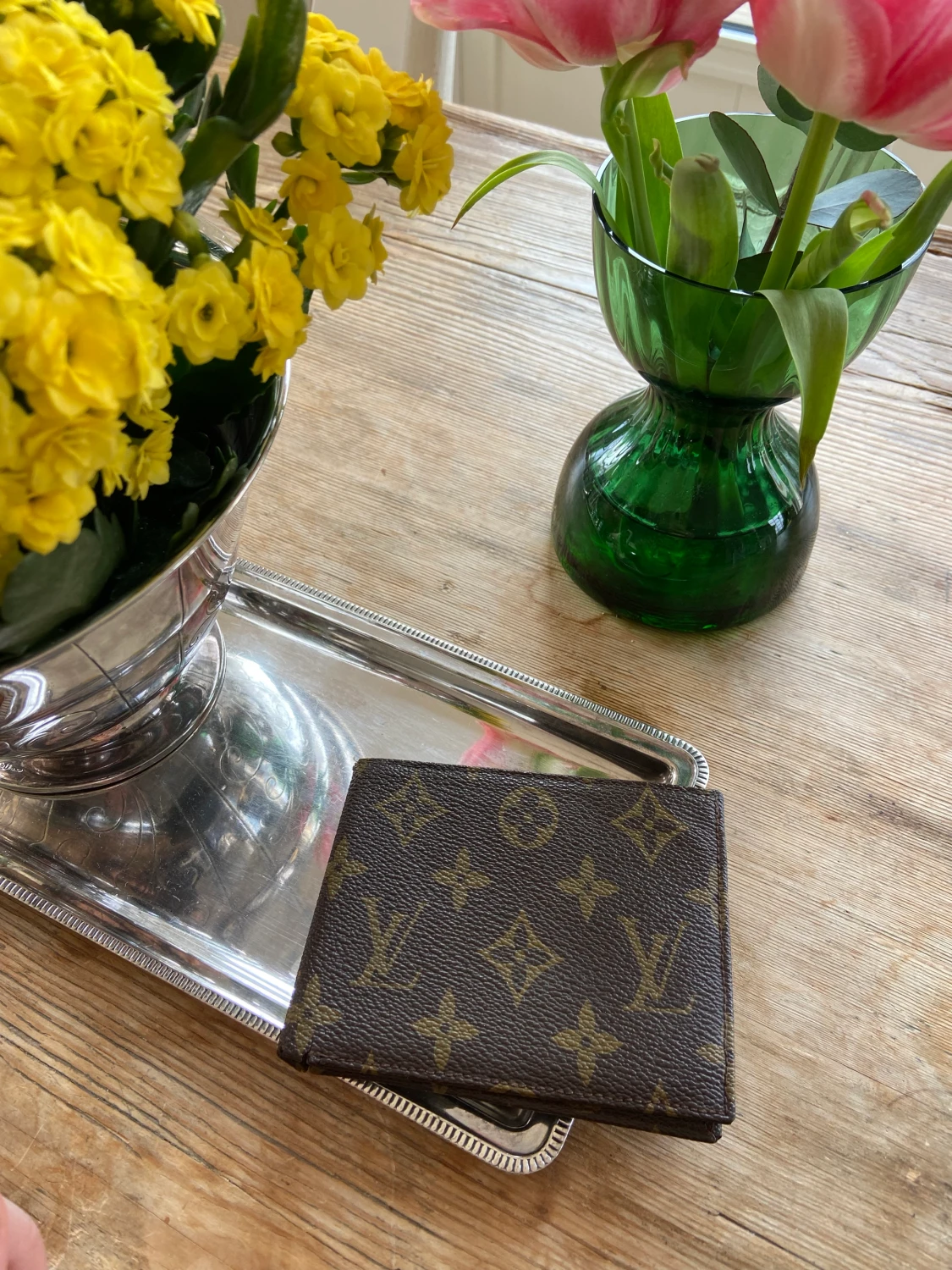Louis Vuitton plånbok läder