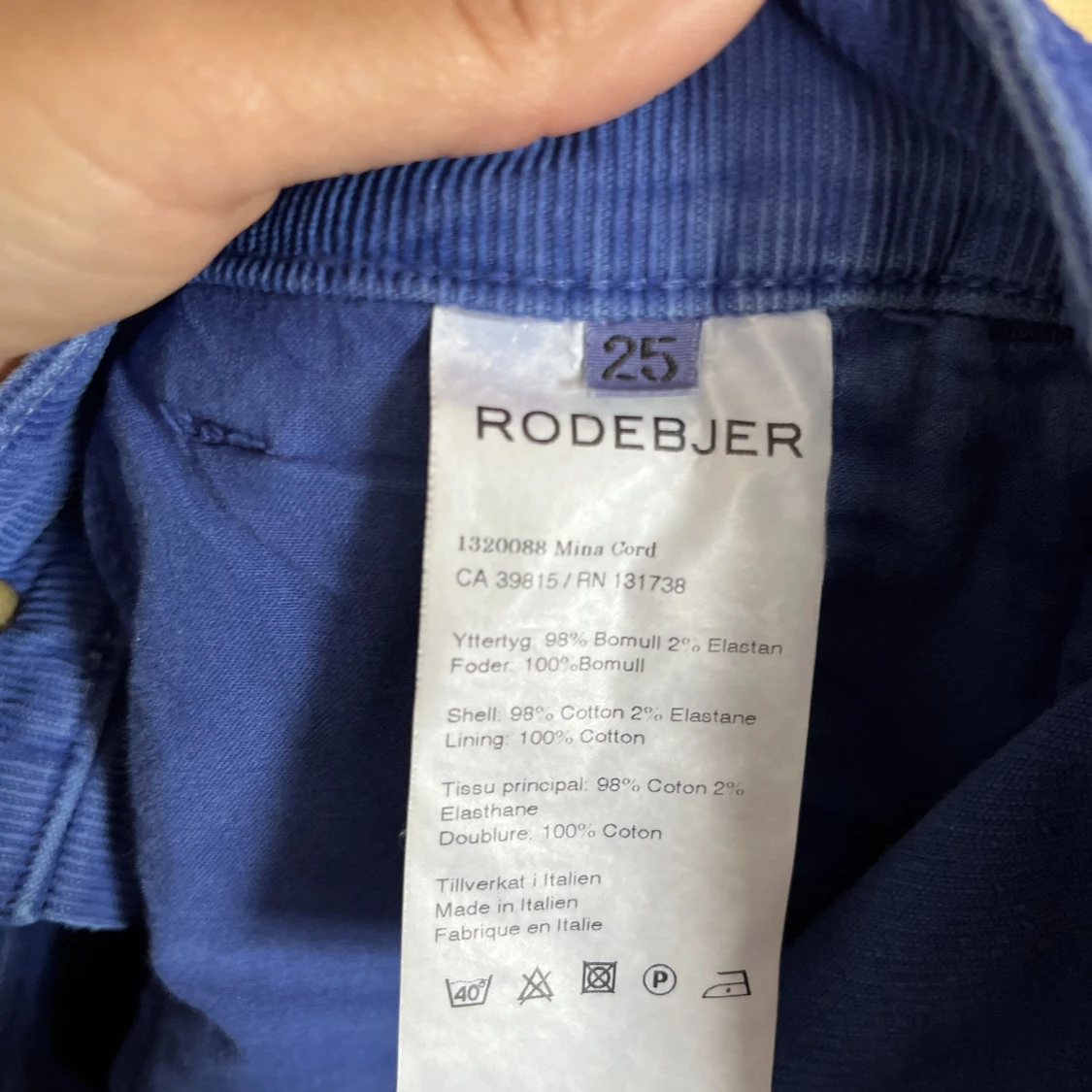 Manchesterbyxor från Rodejer Mina Cord - 90