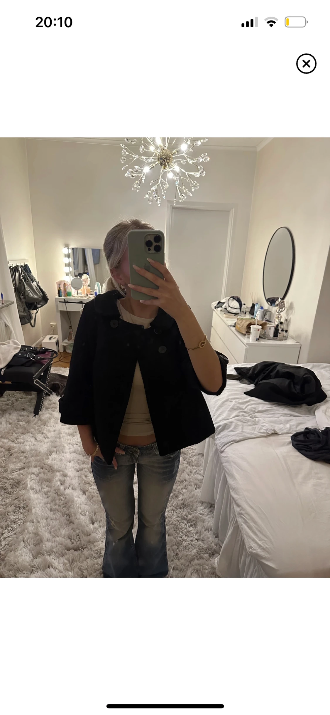 Trekvartsärmad kappa - 90