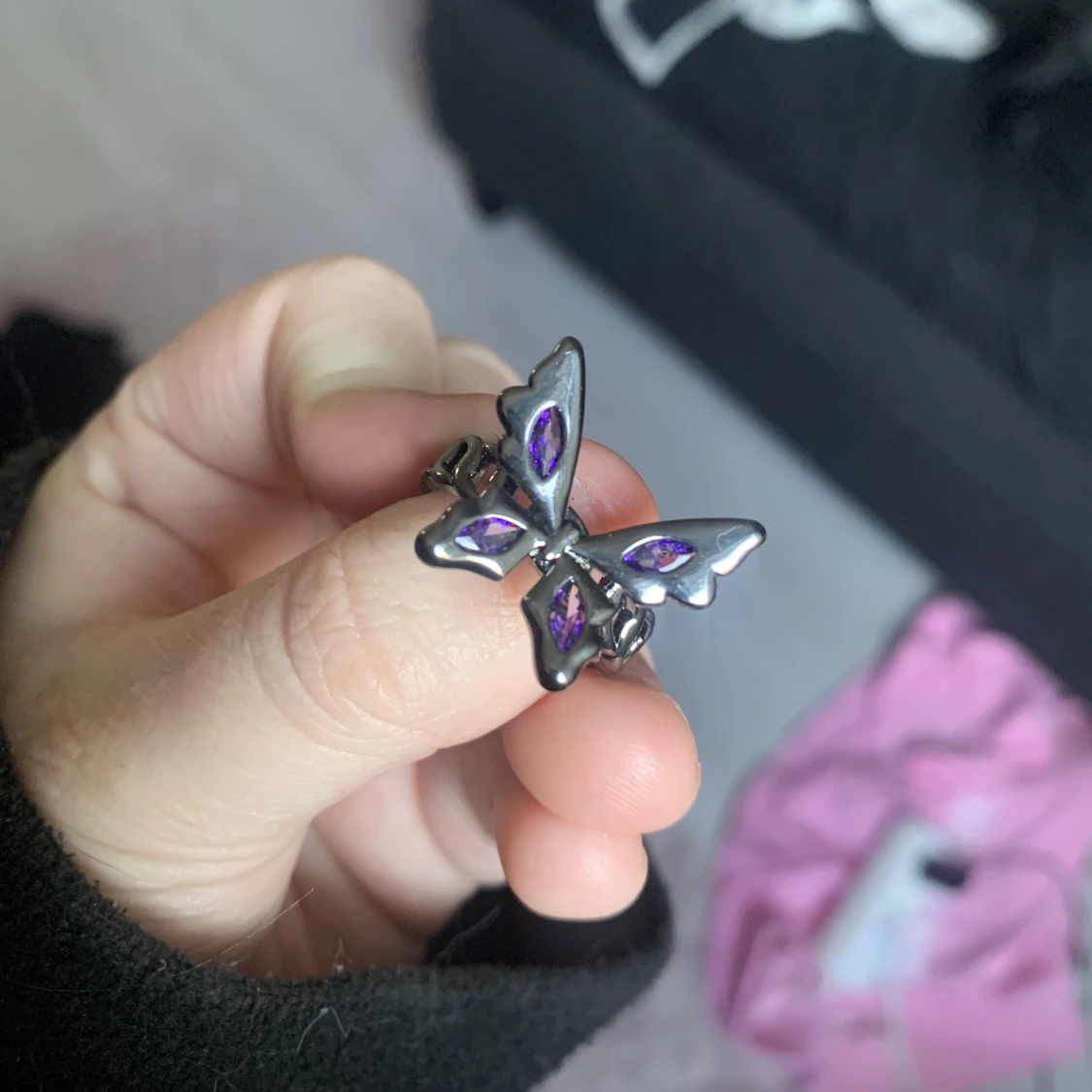 ring formad som en fjäril