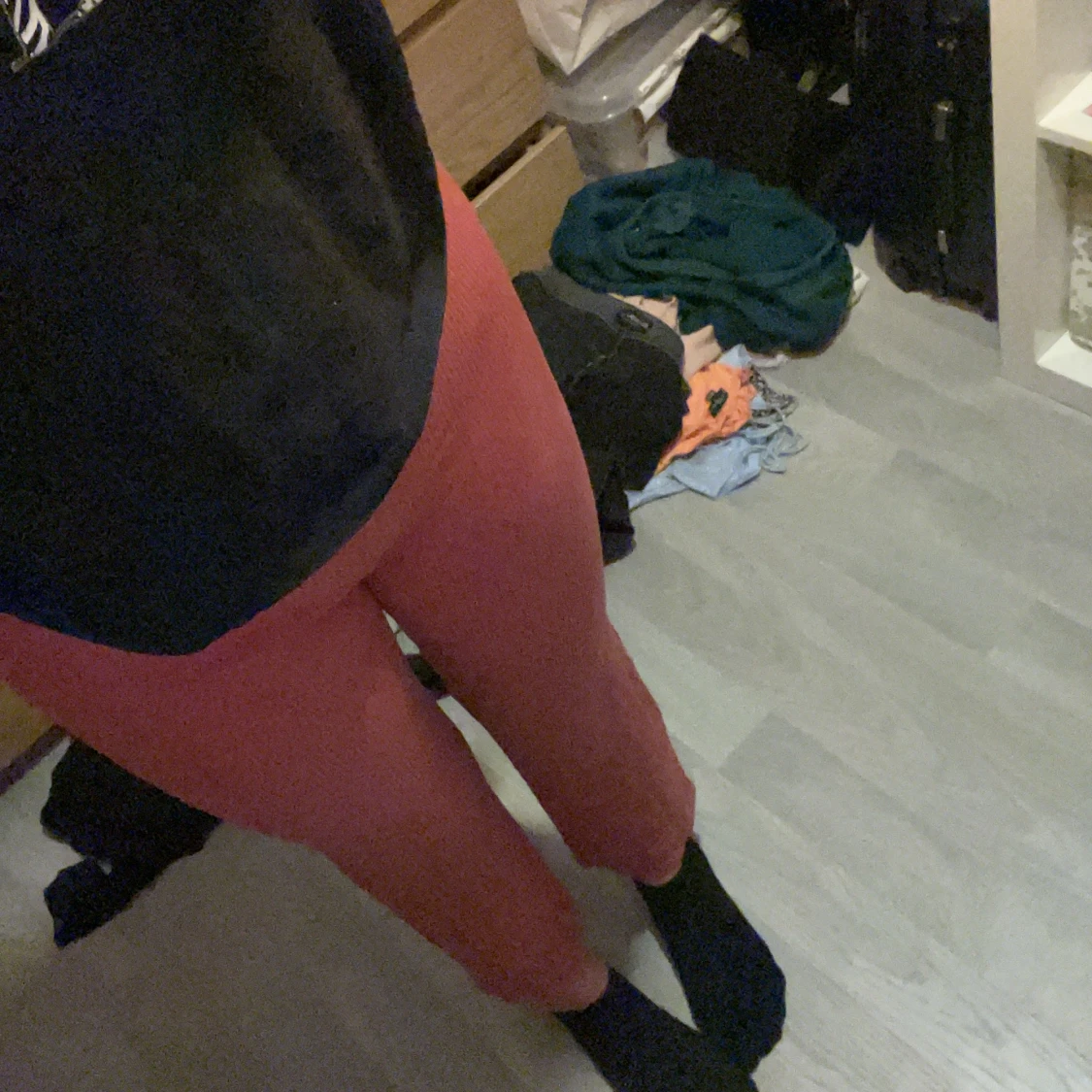 Rosa lösa byxor - 90