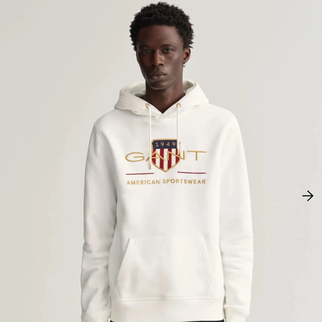 Vit Gant hoodie nytt pris 1300 plus frakt