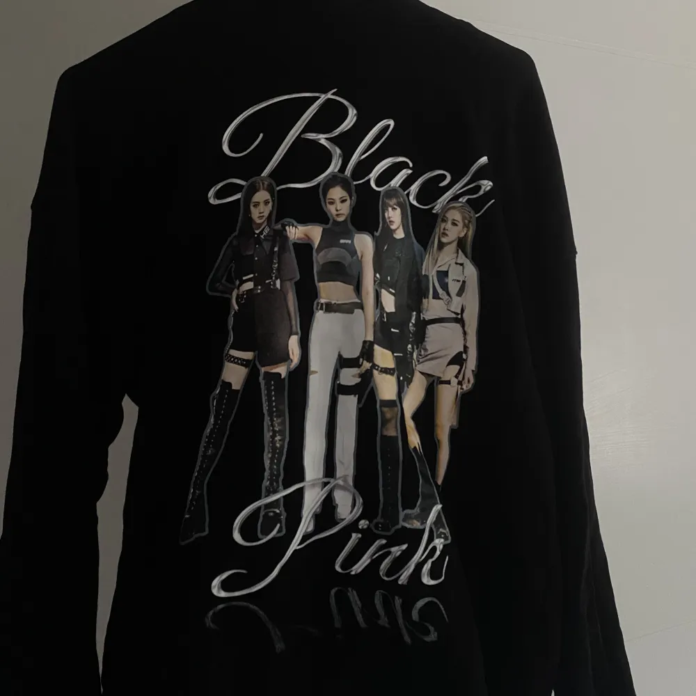 en cool hoodie från bershka med blackpink. har inte använt den på evigheter och den är i bra skick!. Hoodies.