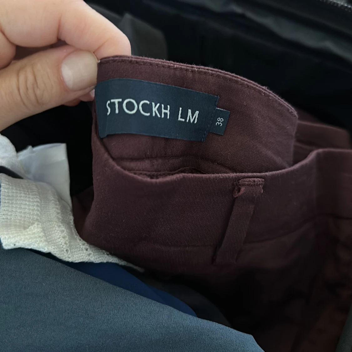 Stockh lm byxor vinröd strl 38 - 91