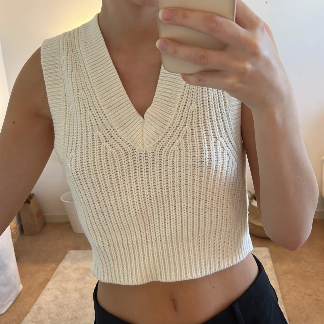 Stickad väst ifrån h&m