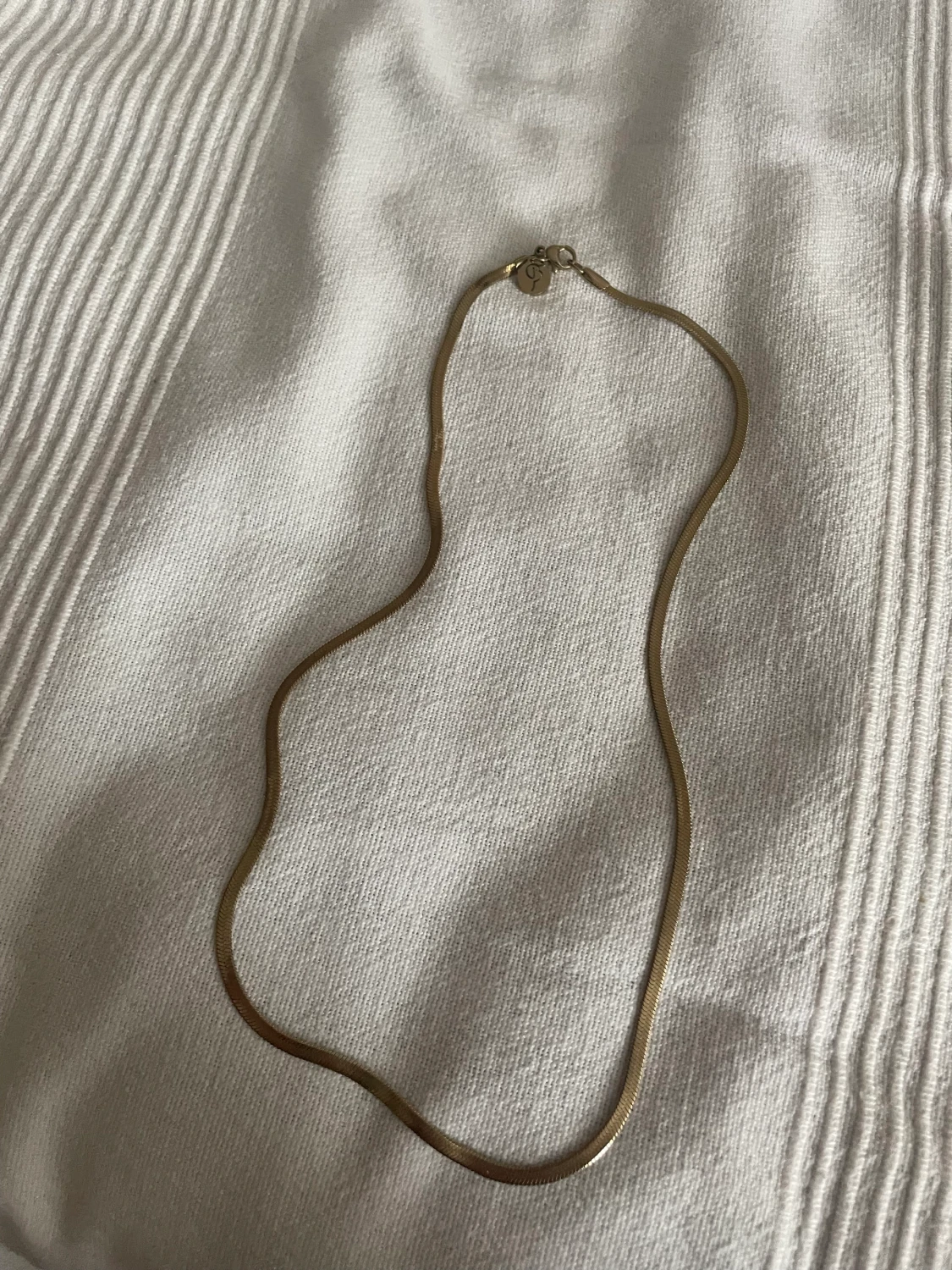 Edblad herringbone guld halsband  - 90