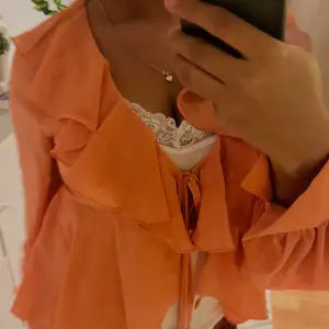 Orange Bluse 