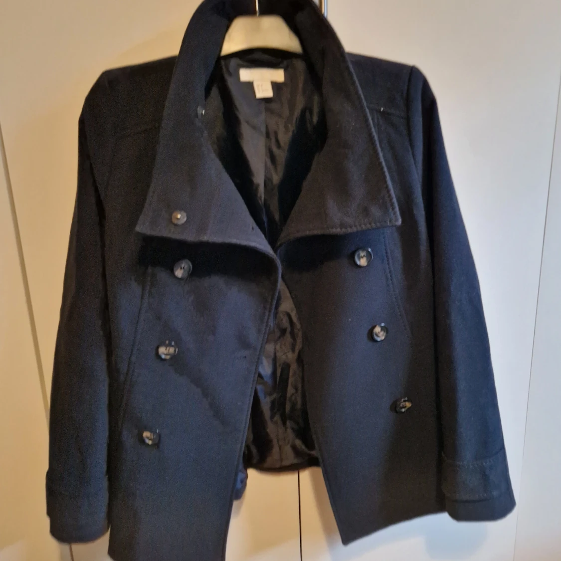 Marinblå vinterkappa - 90