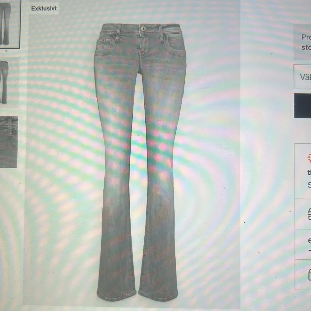 Hej, säljer nu mina ltb jeans i modellen valerie. Väldigt populära och efterfrågade som för tillfället är slutsålda i många storlekar. Inga skador och använda några gånger. . Jeans & Byxor.