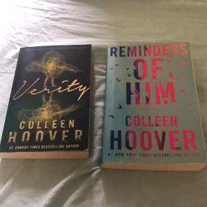 Böcker av colleen hoover - Säljer dessa två böcker som både är skrivna av colleen hoover. Rekommenderar verkligen dessa böcker. Priset kan diskuterss