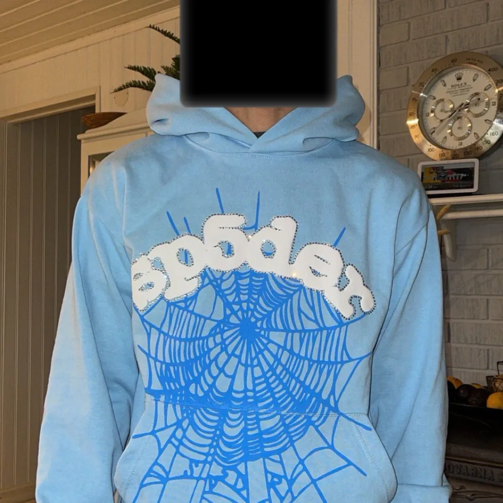 Spider hoodie, använd några gånger men ska beställa en ny då jag ångrade den färgen på tröjan. Storlek M passar även S.. Hoodies.