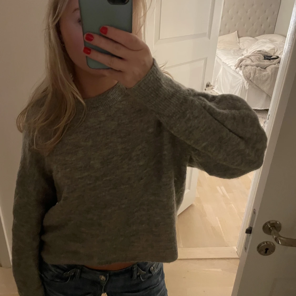 Stickad tröja Mohair - 90