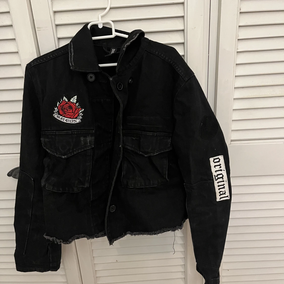 Svart jeansjacka