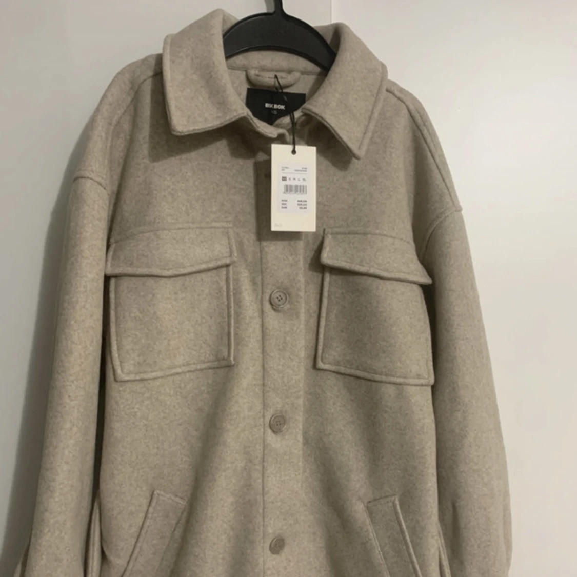 Beige/grå kappa - 90