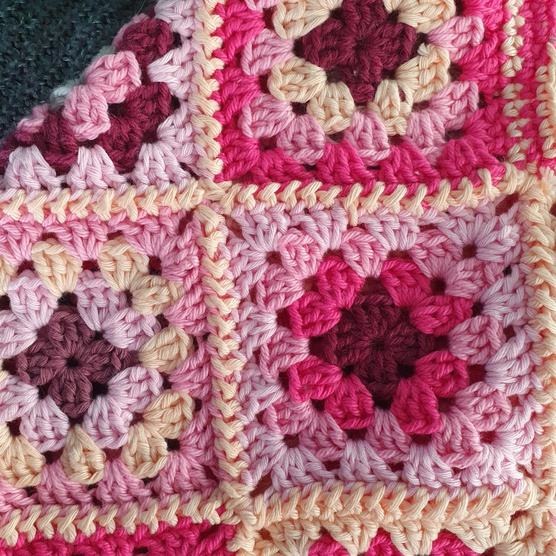 Granny Square Väska - Rosa - 90