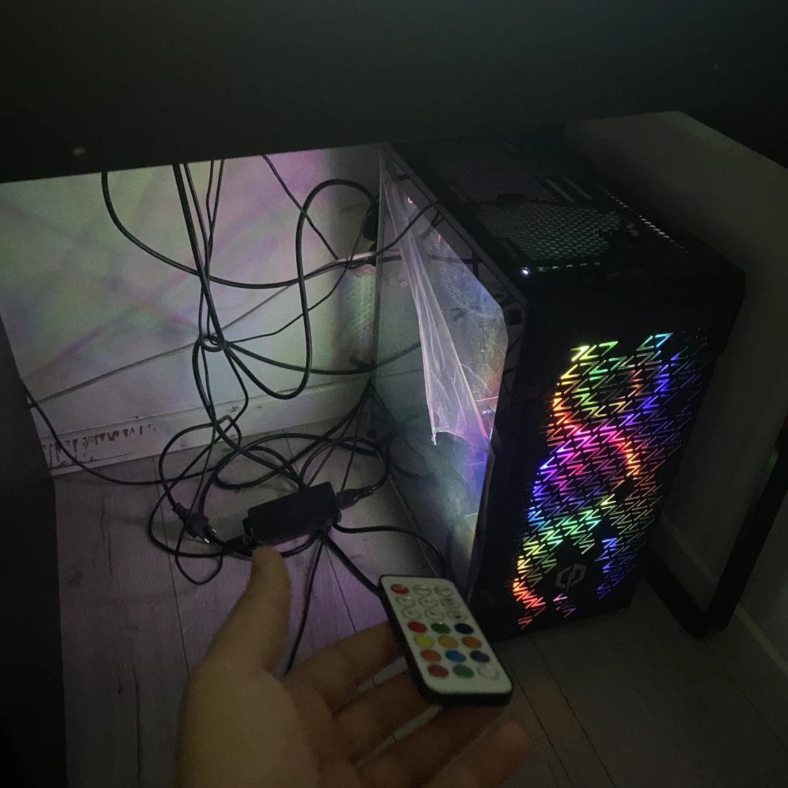 PC med en hel setap  - 91